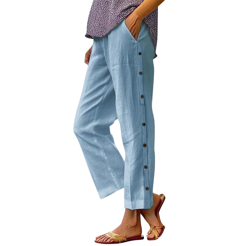 👖Jednobarevné ležérní kalhoty