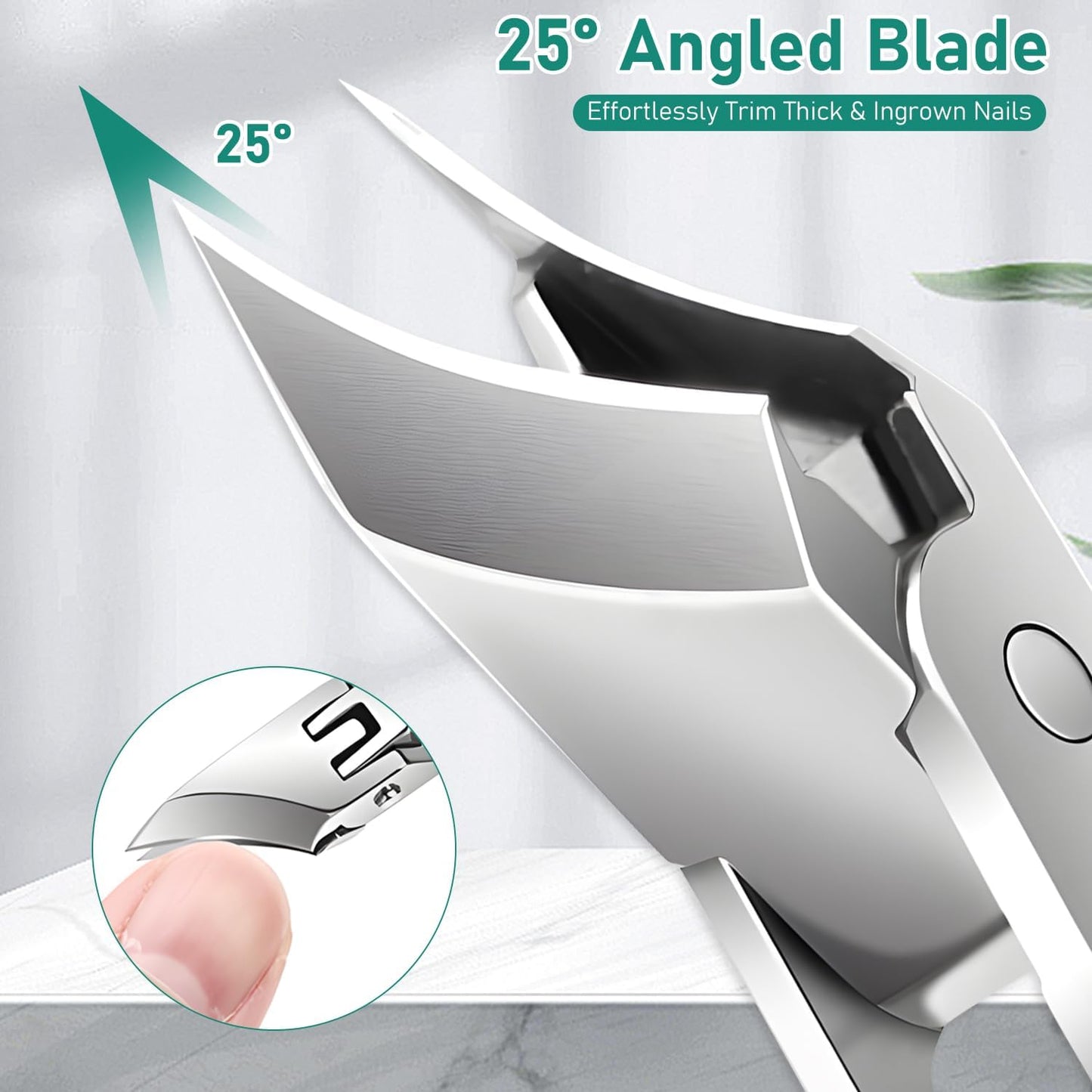 🔥Kleštičky na nehty doporučené podiatry 🛡️ - Ergonomický zkosený design pro nehty na nohou a zarostlé nehty