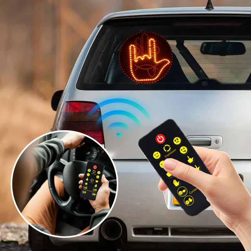 LED osvětlení palubní desky pro výraz a gesta pro zadní okno auta
