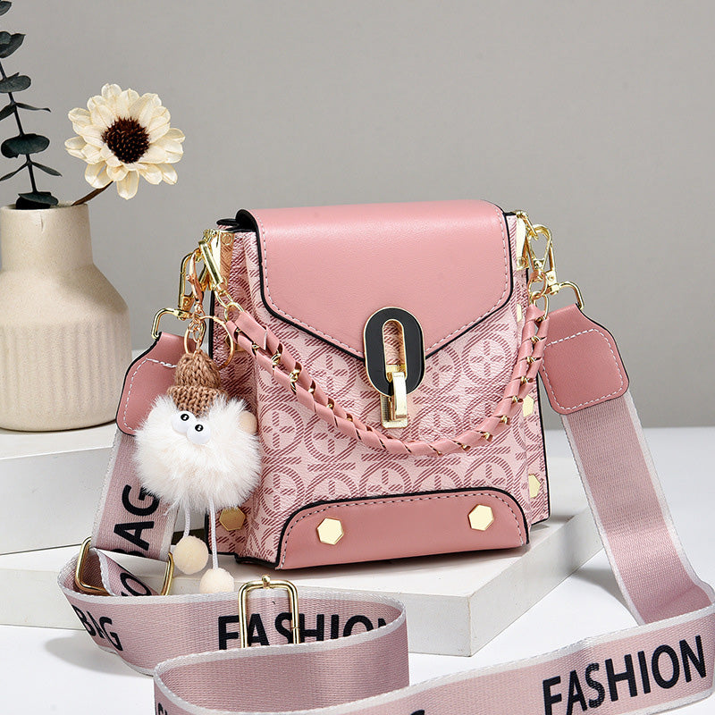 Dámská módní kožená crossbody kabelka