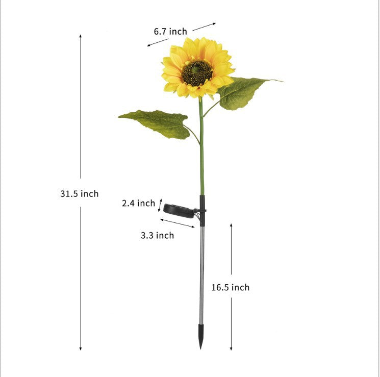 🔥✨Solární zahradní lampa ze slunečnic🌻