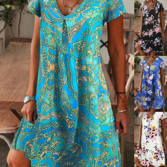 【M-3XL】🌺Elegantní květinové šaty