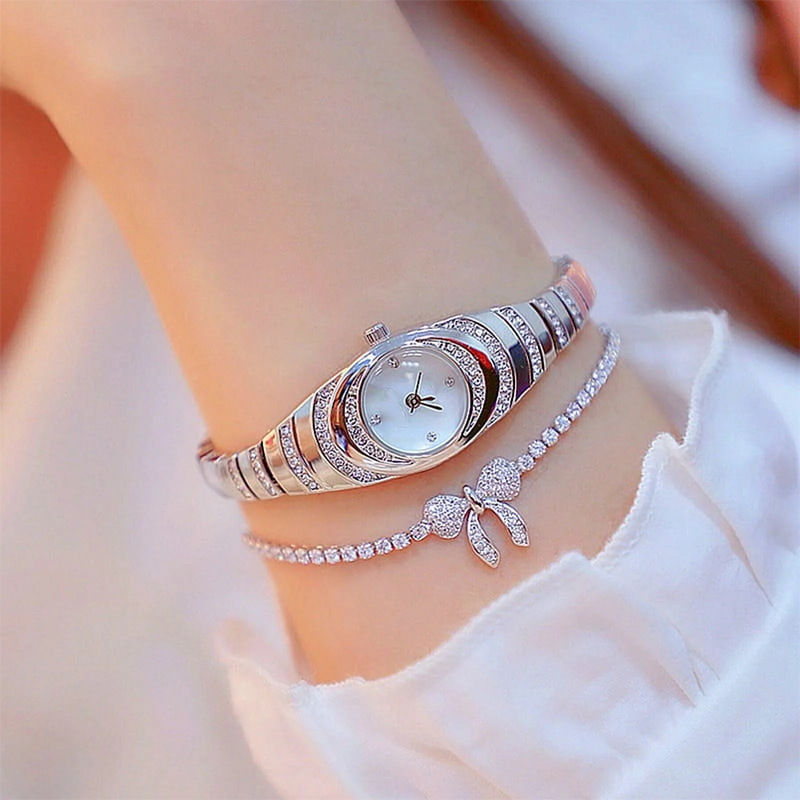 💎Dámské hodinky s křišťálovým náramkem⌚