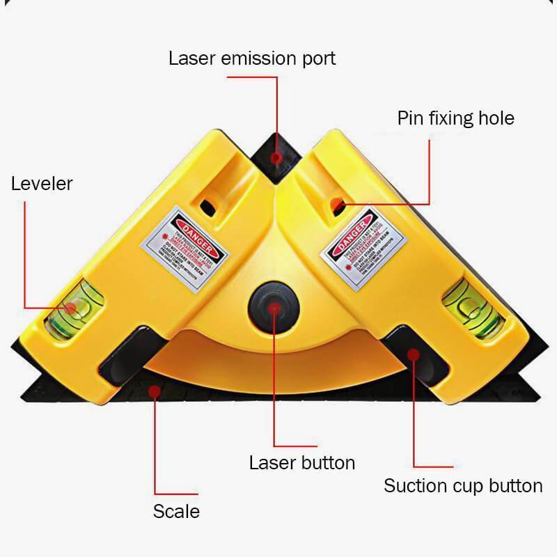 👷Laserové nástroje pro obdélníkové zarovnání