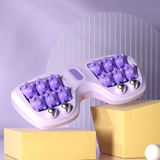💜🦶 Přenosný dvojitý masážní přístroj na nohy - relaxace kdekoli a kdykoli