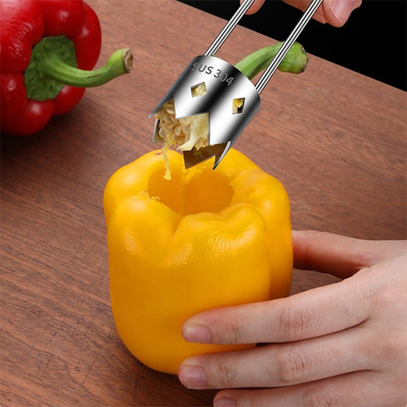 【✨Kupte jeden, druhý dostanete zdarma】🍅Univerzální odstraňovač jader z nerezové oceli
