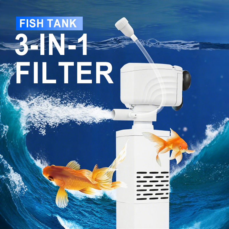 Akvarijní filtr 3 v 1 – filtrace, okysličení a čerpání vody