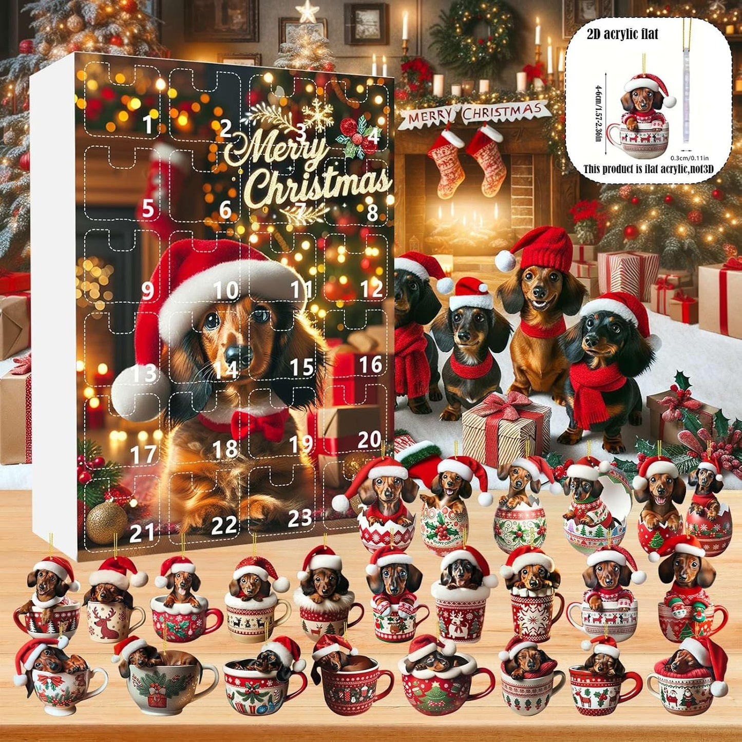 🎅Adventní kalendář pro vánoční jezevčíky 2025🎁