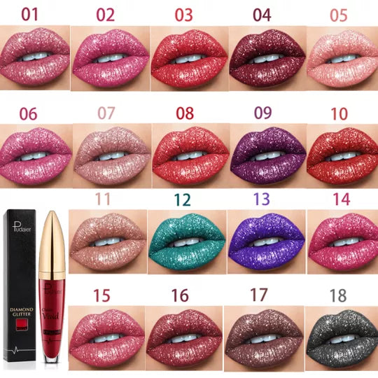💥 Kupte 1 a získejte 1 zdarma 💋 Třpytivá rtěnka s diamantovým efektem, voděodolná 🥰🎁