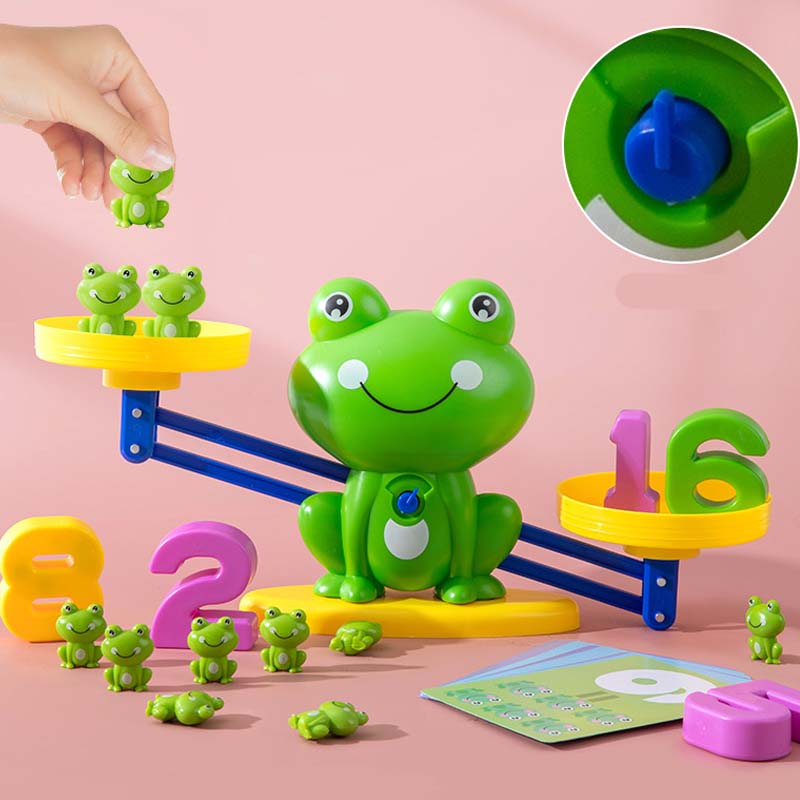 🐸Dětská sada hraček s kreslenými zvířátky a váhami