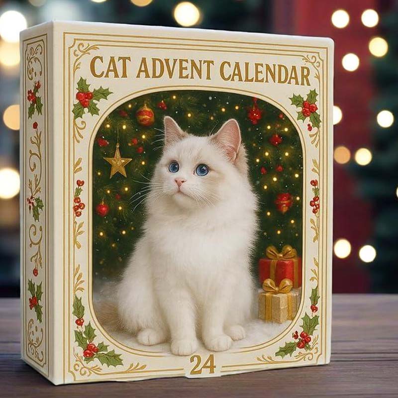 【🎁Vánoční nabídka🎄】Adventní kalendář pro milovníky koček na rok 2025