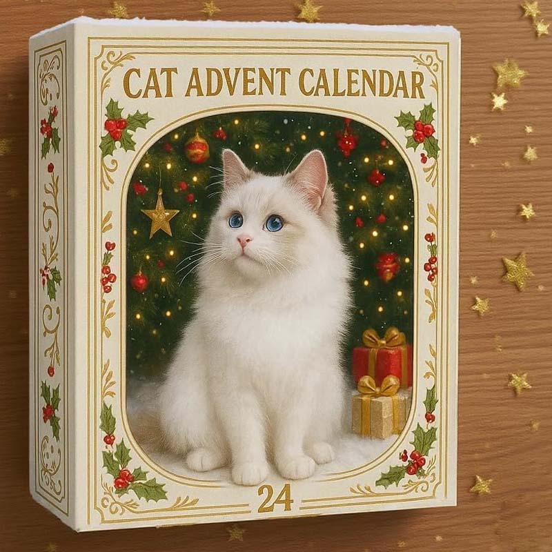 【🎁Vánoční nabídka🎄】Adventní kalendář pro milovníky koček na rok 2025