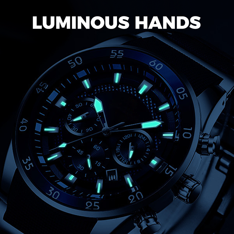 🎁 Pánské vodotěsné multifunkční quartzové hodinky⌚
