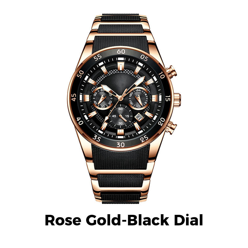 🎁 Pánské vodotěsné multifunkční quartzové hodinky⌚