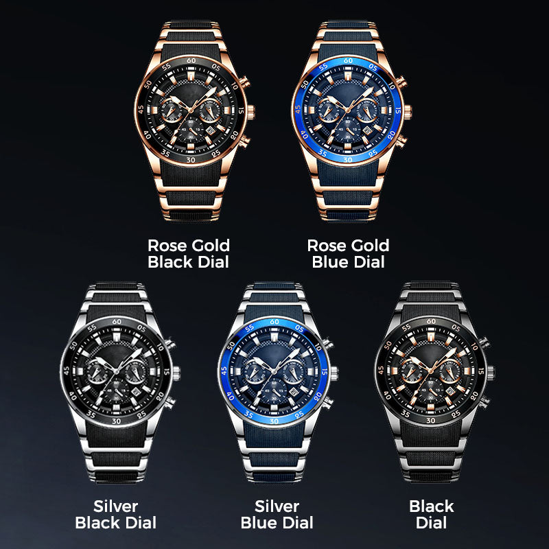 🎁 Pánské vodotěsné multifunkční quartzové hodinky⌚