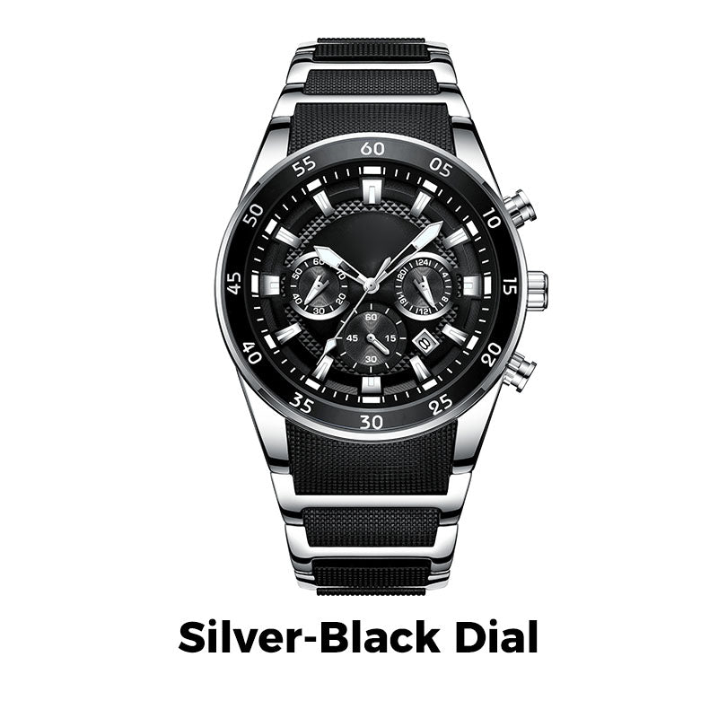 🎁 Pánské vodotěsné multifunkční quartzové hodinky⌚