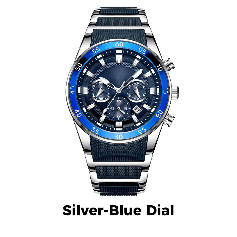 🎁 Pánské vodotěsné multifunkční quartzové hodinky⌚