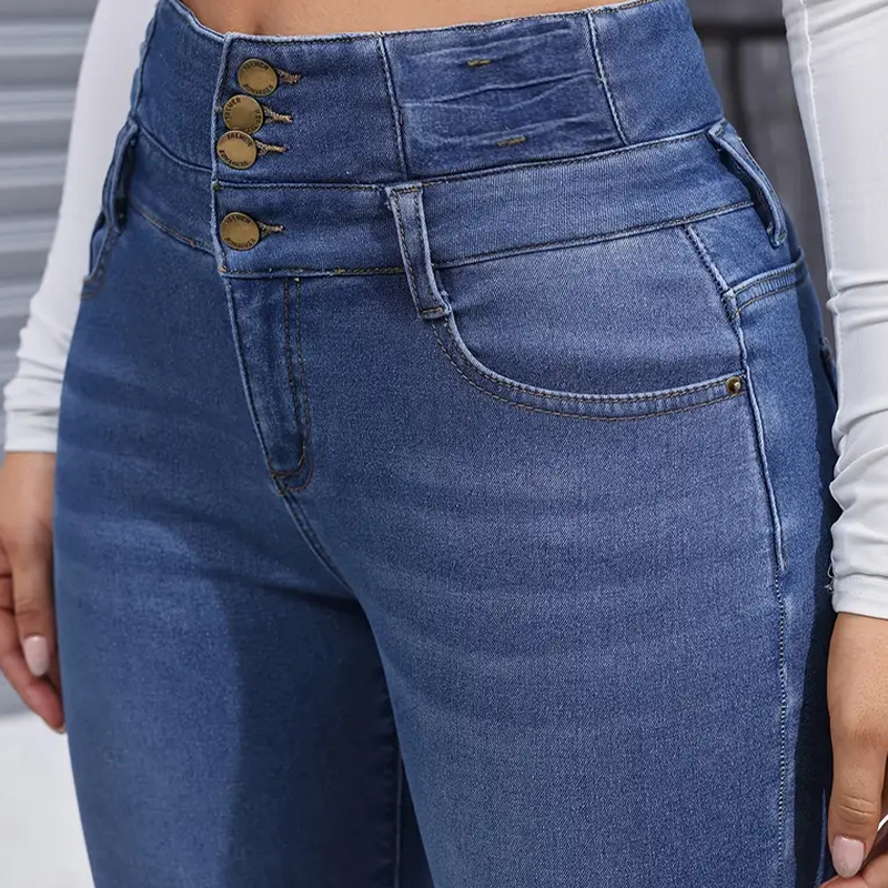 👖Teplé a pohodlné dámské džínové kalhoty s fleecovou podšívkou