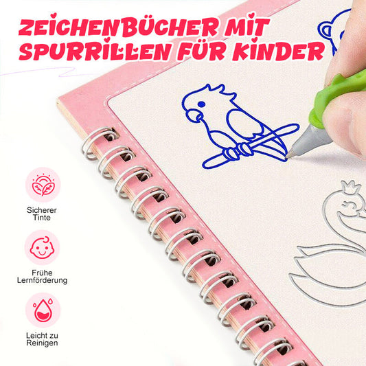 ✏️ Kreslicí knihy s drážkami pro děti 👶🎨