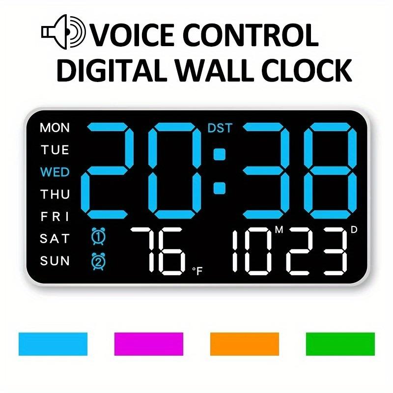 🔥🕘 Velké digitální nástěnné hodiny s LED diodami 🏡