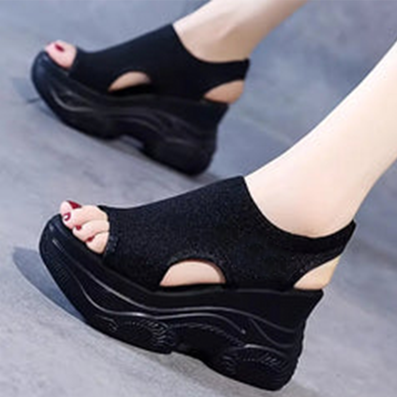 💥【EU34-40】❄️ Dámské sandály s otevřeným podpatkem ✨ | Zapínání na pásek, lehká podrážka - stylové a pohodlné na léto ☀️👡