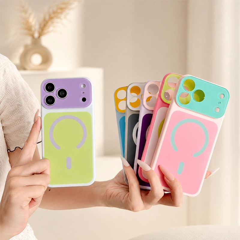 Vyjádřete svůj styl výraznými barvami – kontrastní magnetické pouzdro na telefon s dynamickým designem. Na dobírku! 🌈