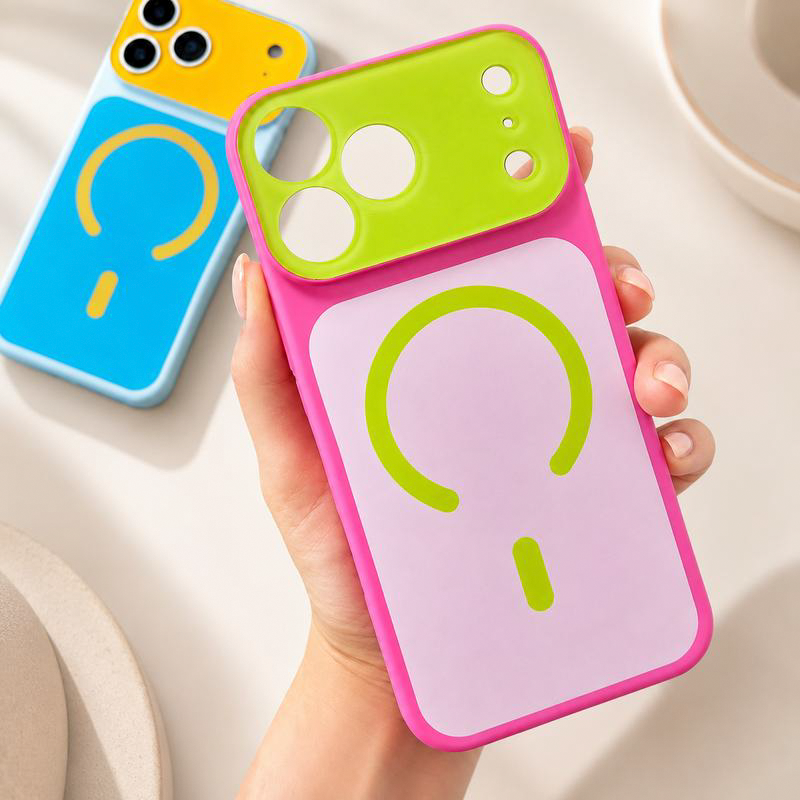Vyjádřete svůj styl výraznými barvami – kontrastní magnetické pouzdro na telefon s dynamickým designem. Na dobírku! 🌈